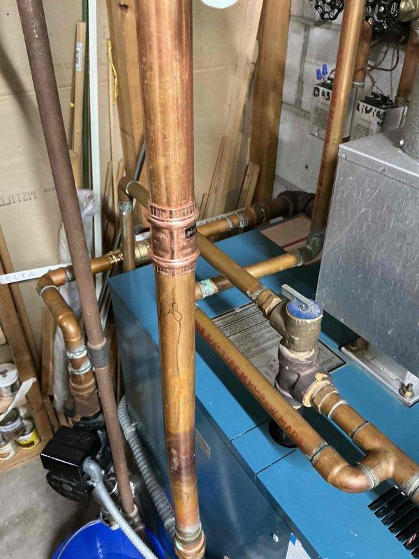 Responded to service call to replace a failing ball valve. Successfully removed existing 1-1/2" valve, installed new C x C ball valve, and added a supply valve to facilitate future service. Performed complete system drain-down and refill to restore proper operation. System tested and functioning normally.