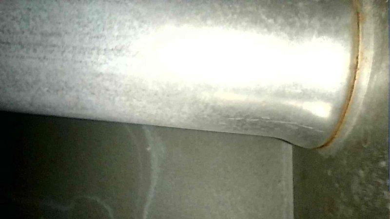 Performed 8-12 tune-up on 12-year-old natural gas furnace that had been experiencing intermittent operation. Inspection revealed dirty and torn filter along with rust in heat exchanger. Replaced filter and advised customer to replace monthly while also recommending they begin researching replacement options for the aging system.