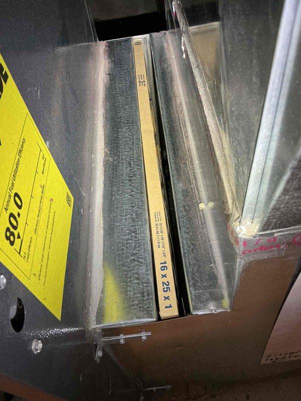 Performed diagnostic service on furnace to address flame sensor issues. Discovered significant buildup on flame sensor affecting system operation. Cleaned flame sensor thoroughly to restore proper functionality and ensure reliable furnace ignition. Inspected air filter (16x25x1) and verified system operation before completing service.