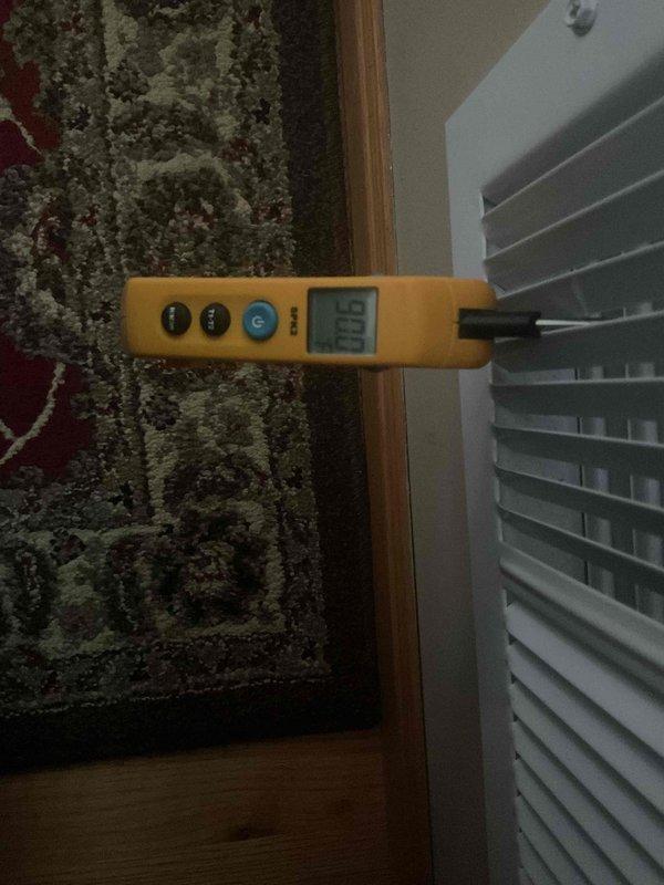 Responded to customer complaint regarding 2-year-old Lennox furnace with heating and thermostat issues. Diagnostic testing revealed significant temperature differential between thermostat setting and actual room temperature. Modified fan speed settings to improve airflow and heat distribution, with temperature readings confirming improved system performance.