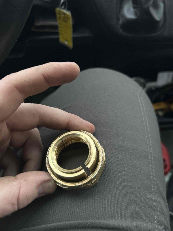 Responded to gas leak issue where Xcel had previously tagged and shut off meter. Performed pressure test on gas line, identified faulty gastite fitting with rounded flare as source of leak. Re-flared and replaced fitting, verified system integrity through extended pressure test and soap bubble testing of all connections. System now holding pressure properly; coordinated with city inspector who approved test results and reconnected gas line to meter. Awaiting Xcel to restore gas service.