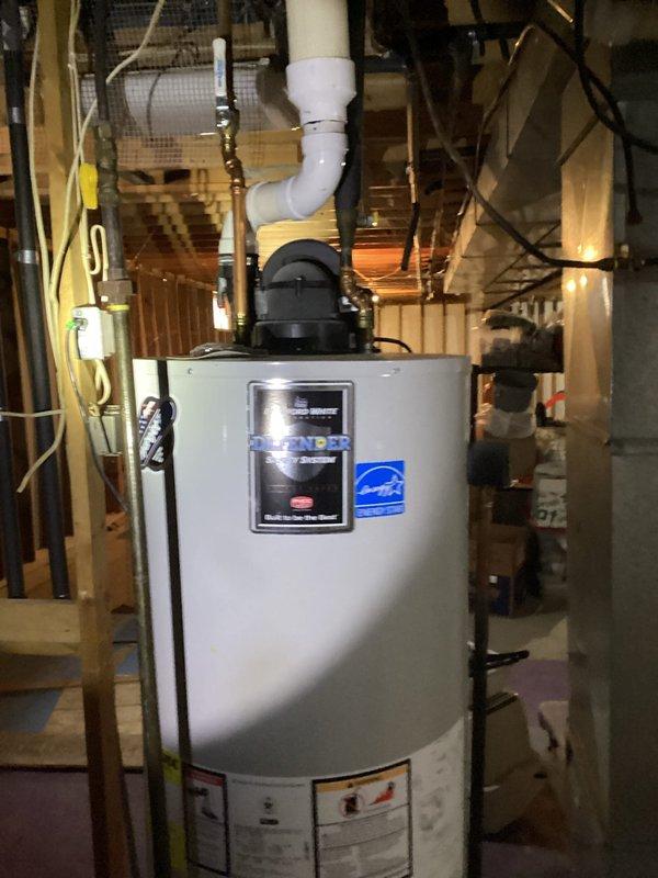 Responded to emergency service call for toilet leak between wall and shut-off valve. Diagnosed water supply issue at connection point. Replaced defective shut-off valve and water supply line. Recommended toilet replacement due to condition of existing fixture.