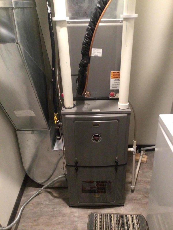 Responded to no heat call for Rheem furnace that tripped on high limit switch. Performed diagnostic testing on limit switch which tested within specifications. Conducted visual inspection of heat exchanger using scope with no issues found. Verified air filter was recently replaced and confirmed proper airflow with no blockages present. Educated tenant on monitoring system status and how to identify error codes if issue recurs.