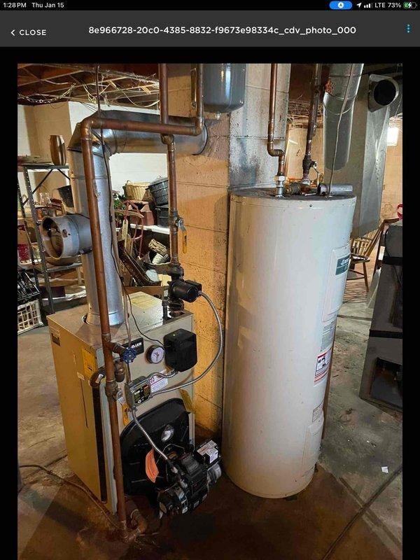 Responded to warranty service call for boiler maintenance. Replaced oil nozzle on existing boiler system located in basement utility room. Performed operational testing after installation to verify proper functioning of the heating system. All systems working correctly upon completion.