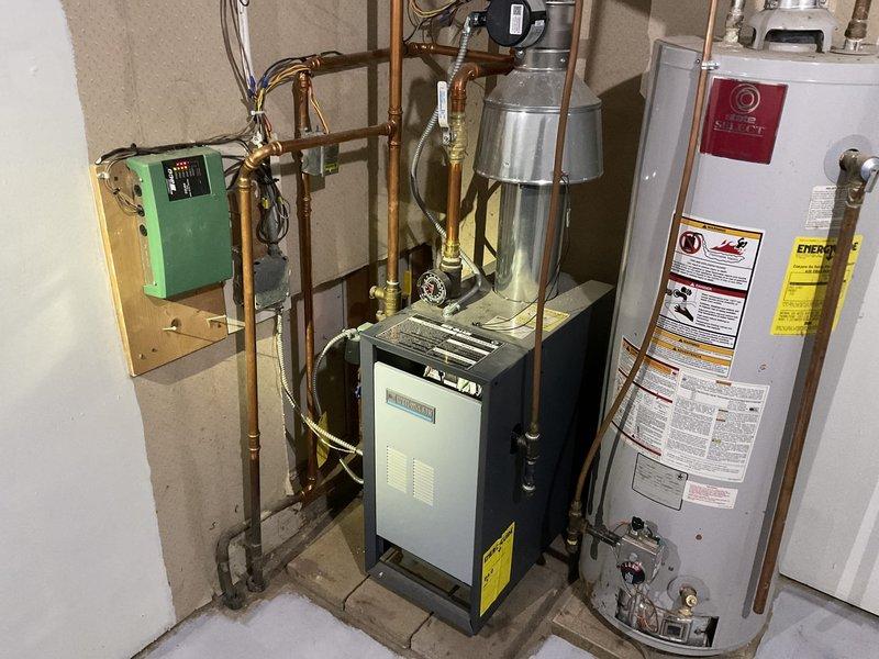 Removed and capped boiler baseboard piping behind toilet. Assessed existing toilet installation and determined need for flange repair, new bolts, and wax ring replacement due to improper previous installation. Provided customer with estimates for installation of two customer-supplied toilets including necessary closet flange repair and shut-off valve replacement.