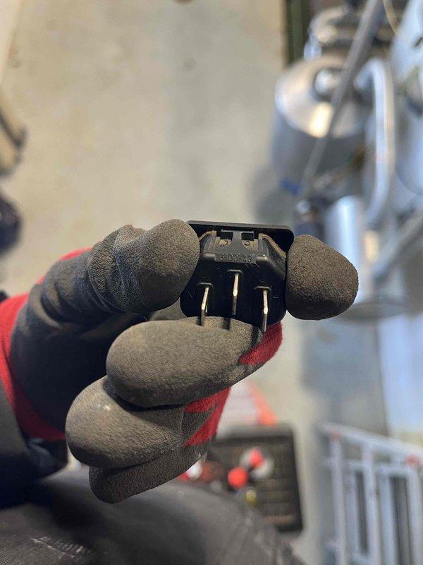 Completed sold repair by replacing control board receptacle. Diagnosed no heat issue caused by power not transferring through the male power receptacle despite good power supply from breaker. Removed damaged component and installed new receptacle to restore proper system function.