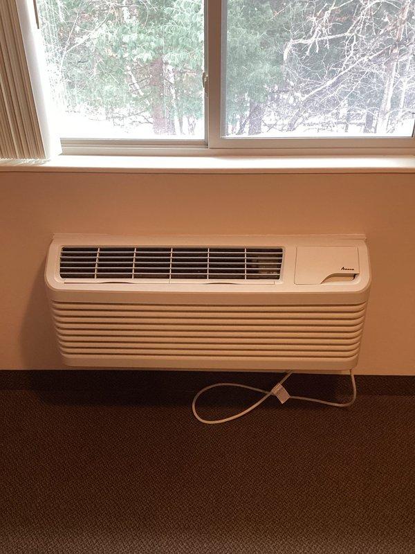 Performed inspection of four PTAC units (in units 1, 10, 12, and 15) following customer complaints about excessive noise disrupting sleep. Diagnostic assessment revealed deteriorating blower motors in all four units causing the noise issues. Documented condition with photos and informed customer that estimates for replacement motors would be provided.