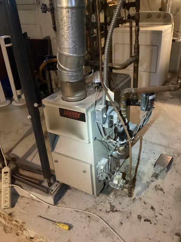 Responded to service call for boiler making popping noises during operation. Diagnostic inspection revealed sediment buildup in heat exchanger, likely caused by hard water and lack of system flushing maintenance. Discussed remediation options with homeowner including system flush service. Recommended complete boiler tune-up to ensure optimal performance. Homeowner will review estimate and confirm service decision.