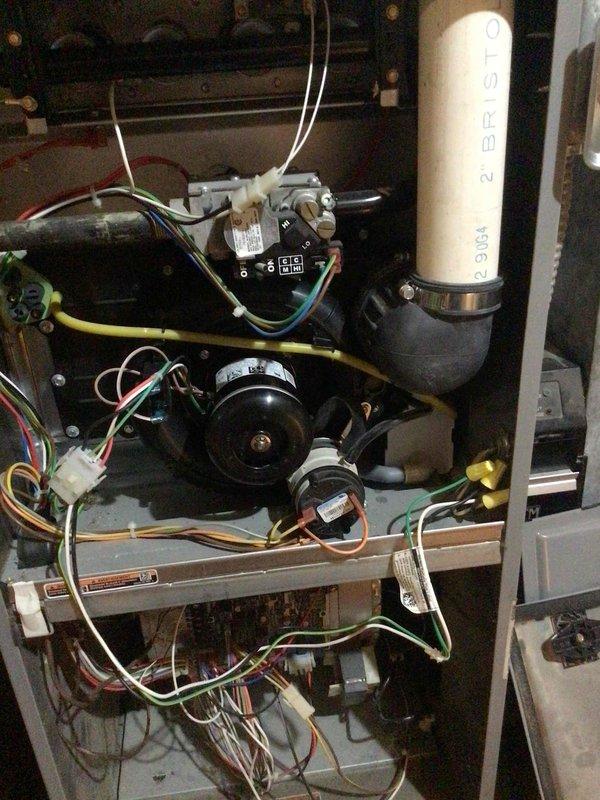 Performed diagnostic on older furnace with no heat issue. Identified failed inducer motor as the cause. Installed replacement inducer motor and verified proper system operation through comprehensive testing. Unit now functioning correctly with heat restored.