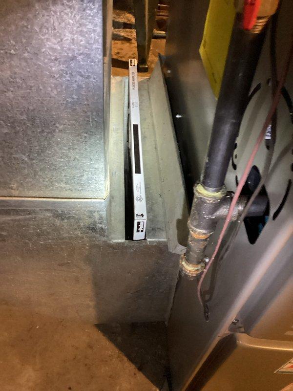 Responded to no heat service call for system installed in July. Diagnosed system that was running but not producing heat. Inspected air filter, electrical connections at breaker panel, and copper line connections. Resolved issue at no charge as system is under warranty.