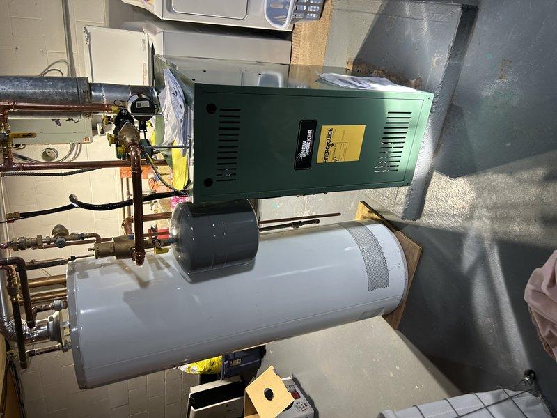 Responded to follow-up service call for recently installed Weil-McLain boiler not maintaining adequate temperature. Diagnostic testing revealed water temperature was only reaching 170°F, insufficient for effective baseboard heating in poorly insulated residence. Adjusted boiler settings to increase water temperature to 190°F to compensate for heat loss and improve home comfort.