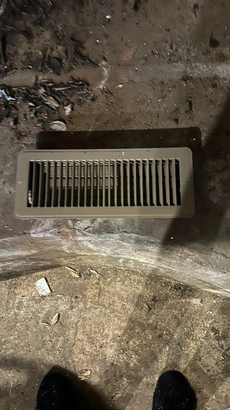 Responded to no heat complaint on 2-year-old furnace where homeowner expressed concern about basement temperatures potentially freezing pipes. Upon inspection, determined basement temperature was 59°F, well above freezing threshold. After evaluating ductwork configuration and discussing options with customer, drilled a 1-inch hole in supply run to provide moderate warm airflow to basement without compromising overall system performance or creating excess duct noise.