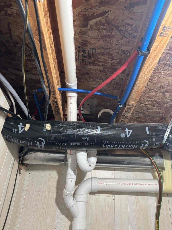 Diagnosed water supply issues in Jack and Jill bathroom where shower required sink activation to function and toilet wouldn't refill. Inspection revealed frozen water lines due to extremely cold conditions in the room below the bathroom. Recommended homeowner place a space heater in the affected room and keep door open to thaw the frozen line and restore proper water flow.