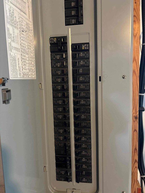 Responded to service call for 8-year-old 40-gallon natural gas water heater displaying FVS and electrical fault codes with no hot water. Upon arrival, cycled power to unit and ran water for 10 minutes before restarting, which successfully restored operation. Verified proper exhaust ventilation and confirmed adequate hot water supply to all fixtures. Recommended potential replacement options as current unit appears undersized for residence.