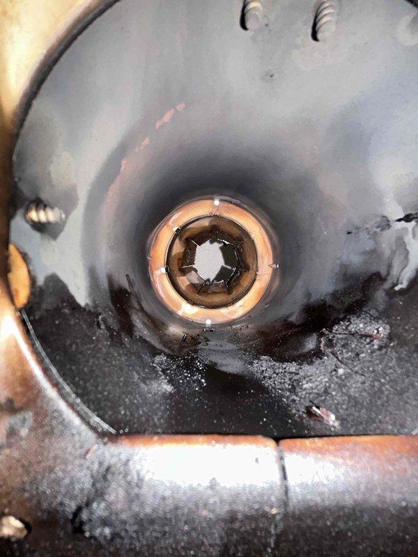 Responded to callback for intermittent heat issue after previous service. Diagnosed soot buildup on cad cell eye; removed and cleaned component. Observed primary control chattering upon reset. Discussed with customer need for approval on next recommended repair steps to ensure reliable system operation.