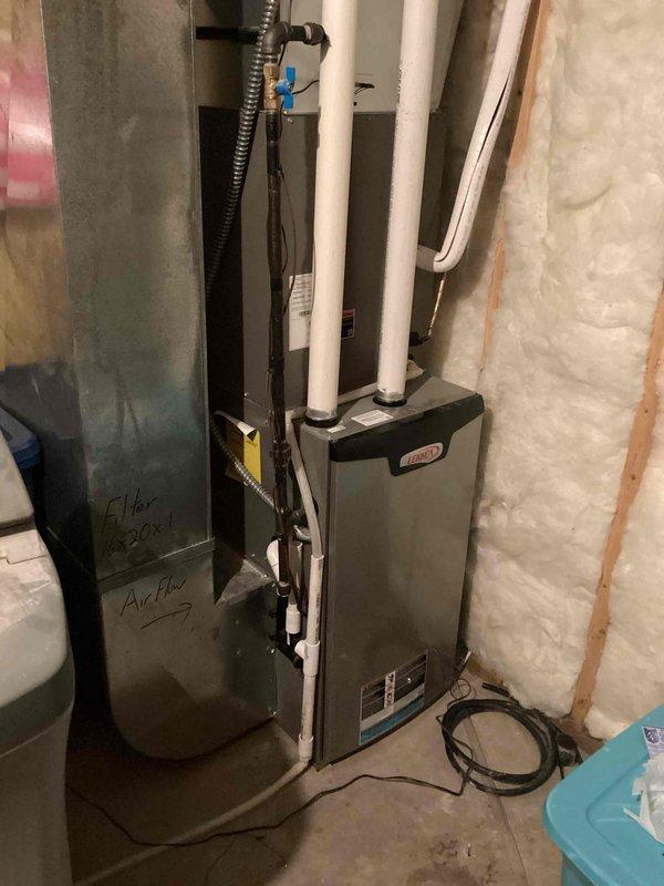 Responded to warranty service call for Lennox furnace displaying communication fault (error codes 105 and 31). Installed warranty control board but issue persisted. Attempted troubleshooting with new S40 thermostat which also failed to resolve the communication error. Left warranty board installed and informed customer that further diagnostics would be required on a return visit to determine the root cause of the persistent communication fault.