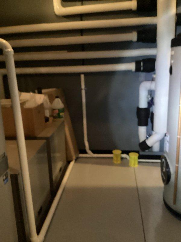 Responded to service call for sewer flies emerging from an open-site line connecting boiler to floor drain. Inspection revealed pipe was heavily contaminated with bacteria creating a breeding environment. Performed thorough line flushing using full pressure water and air snake to dislodge and remove accumulated biological matter. Attempted to use cable snake for additional cleaning but discovered equipment was non-functional.