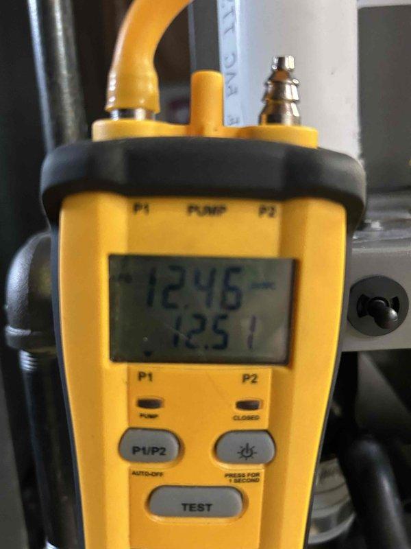 Responded to intermittent no heat complaint where system was displaying code 240 (no ignition). Upon arrival, furnace was operational. Performed diagnostic testing including high/low fire verification and gas pressure measurement, all within specifications. Cleaned flame sensor as preventative maintenance. System cycled multiple times without issue during service visit. Customer advised to monitor for any recurrence of intermittent operation.