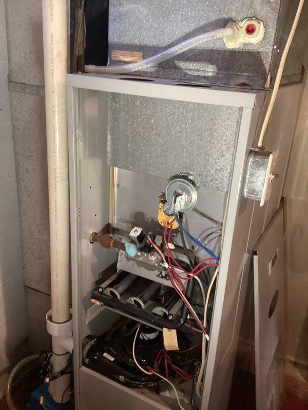 Diagnosed furnace issue where unit wouldn't stay lit. Performed complete inspection of furnace and heat exchanger with no defects found. Determined intermittent fan board failure preventing proper fan activation; documented recommendation for replacement of fan timer board.