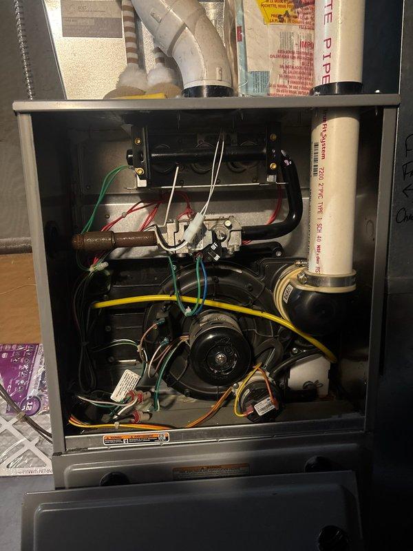 Responded to no heat complaint for 2-4 Heil furnace. Upon arrival, cycled unit multiple times with initial normal operation. After extended run time, furnace tripped on limit switch. Inspection revealed significant crack in middle cell of heat exchanger. Tagged equipment as unsafe for operation and provided estimate for heat exchanger replacement. Customer advised of warranty options and signed approval for heat exchanger repair pending warranty verification.