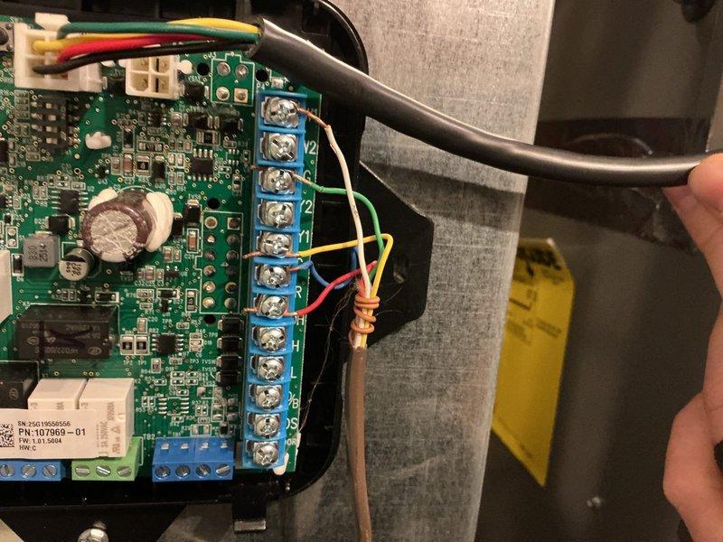 Completed warranty service on Lennox furnace system. Diagnosed and replaced faulty RDS board and associated sensor to resolve red leak detection issue. Verified furnace is now fully operational with proper control board connections and wiring.