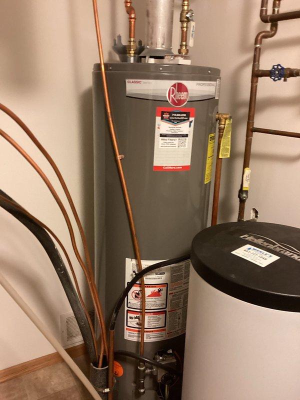 Responded to noise complaint initially reported as furnace issue. Upon inspection, determined noise was originating from water softener cycling continuously. Customer confirmed unit was not in use. Shut off bypass valve on water softener to resolve noise issue. No furnace repair needed.