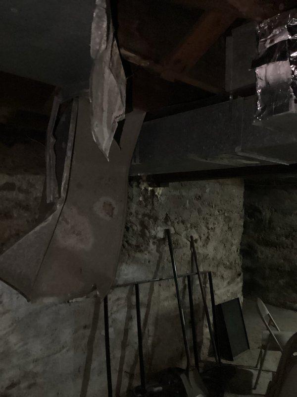 Responded to no heat call for aging furnace in home under renovation. Diagnosed system overheating due to return air ducts being capped off with dirty filters during remodeling work. Restored proper operation by removing filter caps from return air ducts, allowing adequate airflow and resolving overheating condition.