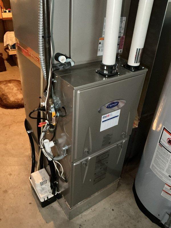 Responded to service call for gas leak. Identified multiple gas leaks on furnace supply line and tagged system with appropriate warning notices. Gas company shut off furnace for safety. Also noted plumbing fixture under sink requires replacement. Scheduled estimate appointment for comprehensive repairs.