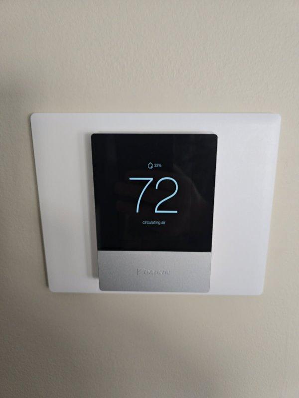 Responded to service call for customer-installed AprilAire humidifier that reportedly wasn't activating. Upon inspection, found the humidifier functioning properly and maintaining 32% humidity level. Verified system operation through both the AprilAire Model 60 control panel and the ecobee thermostat (displaying 33% humidity). Noted control interface was intermittently unresponsive; advised customer to contact AprilAire for replacement of control unit under warranty. No repairs needed at this time.