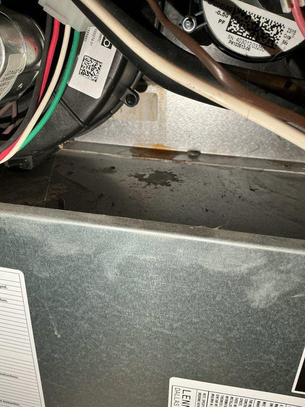 Diagnosed intermittent heating issue on 11-year-old natural gas furnace with pilot light failure and air flow error codes. Inspection revealed failing pressure switches and broken condensate collector box seal causing leaks. Completed system assessment including exhaust, draft, and condensate flow checks. Ordered replacement dual pressure switch and scheduled follow-up installation appointment.