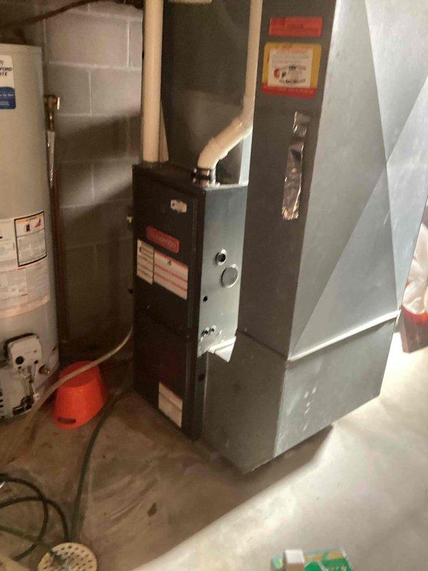 Responded to customer complaint of toilet leaking into basement. Conducted thorough inspection of plumbing and found no active leaks. Identified pipe condensation (sweating) causing oxidation that was mistaken for leakage. Explained findings to customer and provided education on normal copper pipe condensation versus actual leaking.