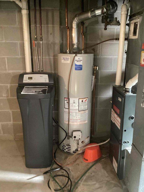 Responded to customer complaint of toilet leaking into basement. Conducted thorough inspection of plumbing and found no active leaks. Identified pipe condensation (sweating) causing oxidation that was mistaken for leakage. Explained findings to customer and provided education on normal copper pipe condensation versus actual leaking.