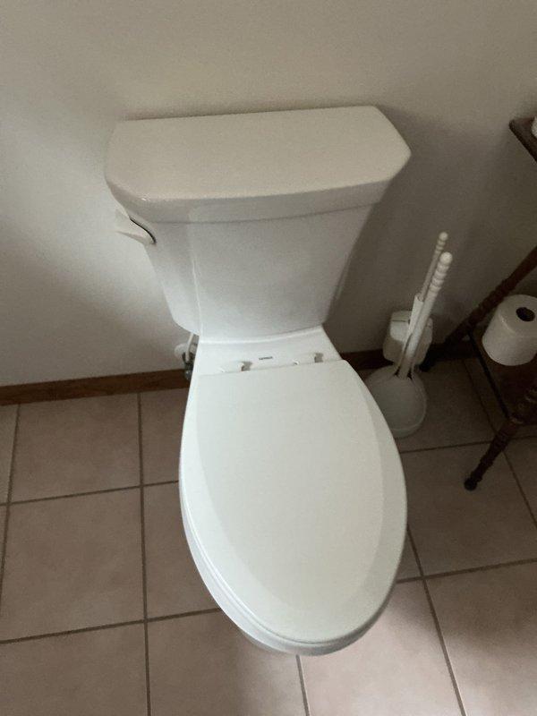 Responded to recurring clog in master bathroom toilet. Cleared blockage successfully and identified possible cause as hardened waste due to customer's dietary fiber intake and medication use. Provided recommendations for toilet replacement options (Toto Drake or American Standard Champion 4) that would better handle the specific waste characteristics and prevent future clogs.