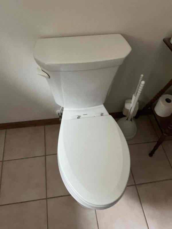 Responded to recurring clog in master bathroom toilet. Cleared blockage successfully and identified possible cause as hardened waste due to customer's dietary fiber intake and medication use. Provided recommendations for toilet replacement options (Toto Drake or American Standard Champion 4) that would better handle the specific waste characteristics and prevent future clogs.