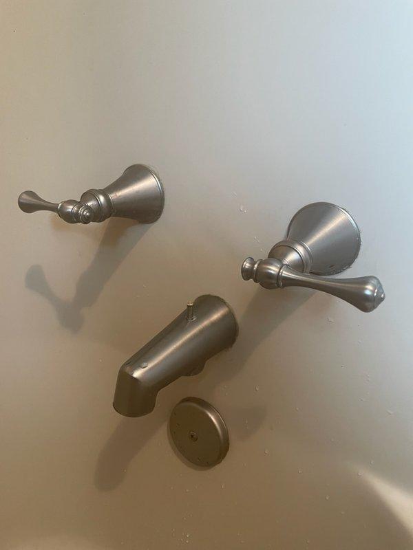 Diagnosed and replaced failed tub spout diverter that was preventing proper shower function. Customer supplied the replacement tub spout which was successfully installed and tested to ensure proper diversion of water flow from tub to shower head.