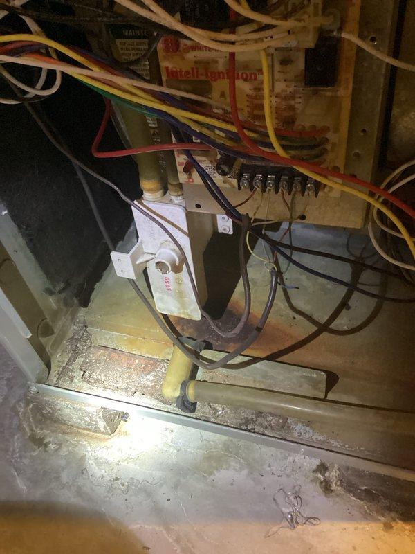Responded to no heat call for 25-year-old natural gas furnace. Diagnostic testing revealed system failure with error code 4 (open limit switch). Visual inspection identified cracks exceeding one inch in the heat exchanger, excessive play in the blower wheel with out-of-spec capacitor, and overheating inducer motor. Due to multiple critical safety issues, the unit was red-tagged and customer was advised to consider replacement options.