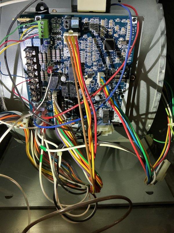 Responded to no heat complaint on 5-year-old Bryant high efficiency furnace. Diagnostic inspection revealed inducer draft motor was failing with grinding noise. Replaced draft motor and pressure switches to restore proper system operation. Unit had received maintenance service two weeks prior from another provider.