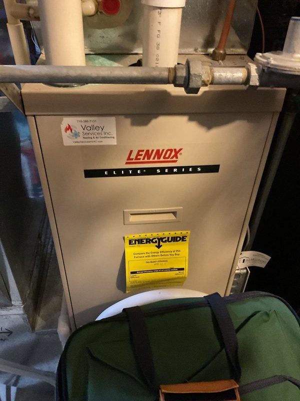 Responded to warranty service call regarding Lennox Elite Series furnace with HRV integration issues. Diagnosed problem with Y8250 control not activating furnace blower when HRV runs. Set furnace fan to continuous operation as immediate solution, verified proper intake/exhaust venting, and reviewed controller settings with customer from instruction manual.