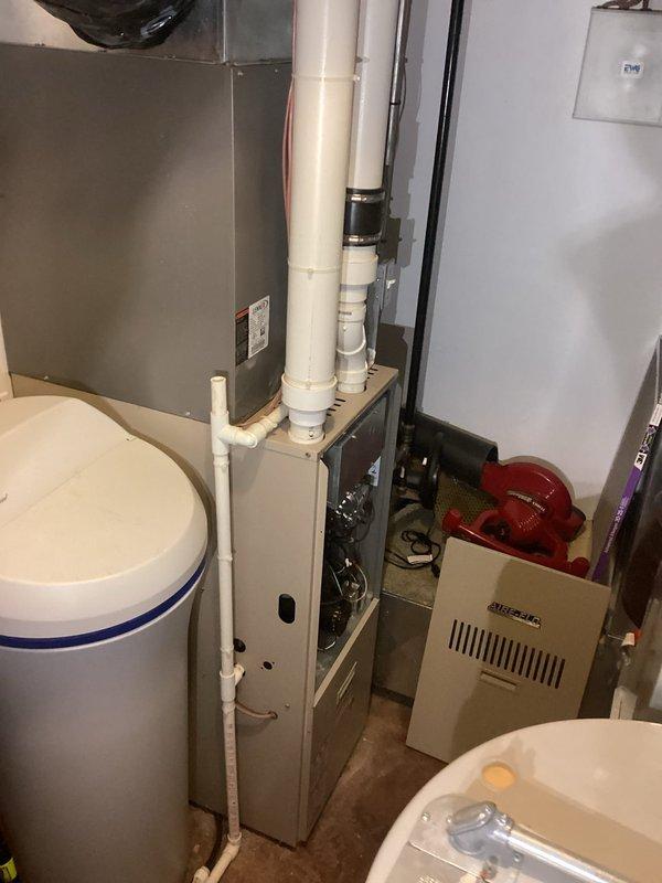 Successfully replaced dual pressure switches on the downstairs furnace, ensuring proper system operation. Performed brief inspection of upstairs furnace which appears to be in good working condition. All systems tested and functioning correctly.