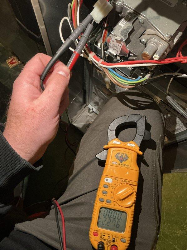 Diagnosed 12-year-old furnace with no heat due to error code 32 (low pressure switch). Testing revealed control board failure with no power reaching the inducer motor. Submitted parts order for replacement control board and will schedule return visit for installation once part is sourced.