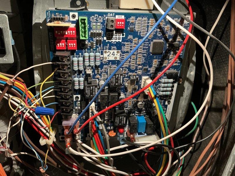 Successfully replaced a 2-stage furnace ignition control board to restore system functionality. All components were verified to be operating within specifications after installation. System is now fully operational.