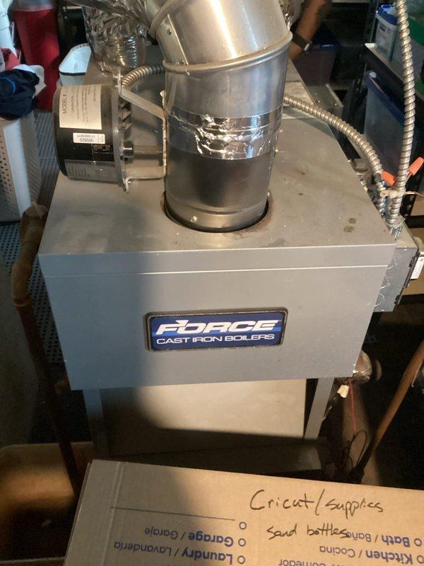 Completed installation of a cast iron radiator in customer's room, connecting it to the existing FORCE steam boiler system. Extended necessary piping to accommodate the new radiator and performed system bleeding to ensure proper operation. Reconnection service was performed as previously arranged during the November maintenance when boiler cleaning was completed.