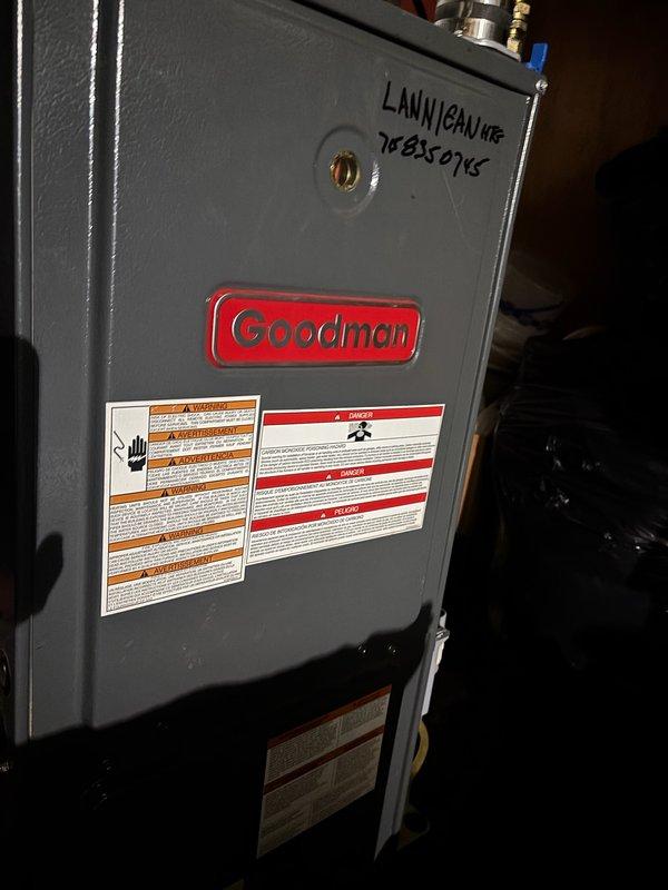 Responded to no-heat call for an approximately 15-year-old Goodman furnace. Diagnosed failed transformer as the primary issue. Performed heat exchanger inspection with camera, noting one possible concern that was determined to be a rust spot from water exposure. Replaced transformer and restored system operation, though unit exhibited suboptimal performance. Recommended follow-up maintenance visit before next heating season for comprehensive system evaluation.