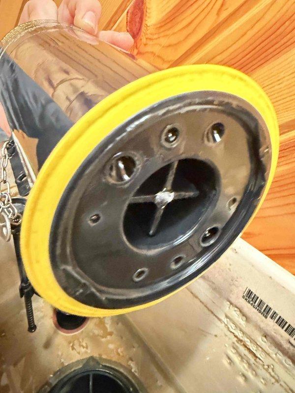 Replaced broken flush valve canister in unit 12-4 toilet due to damaged stem that prevented proper flapper seal closure. Installed new flush valve assembly to restore proper flushing functionality.