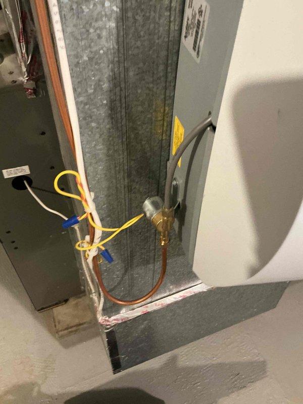 Returned to site to complete solenoid valve replacement in HVAC system. Installed new solenoid on gas furnace unit as scheduled, with parts already in BV. Performed post-installation testing to verify proper system operation and functionality.