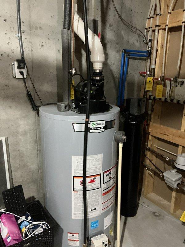 Responded to customer report of sewage odor coming from bathroom vanity sink. Inspected the area and determined potential causes to be either a minor leak from the hot water side of the faucet/supply line creating stagnant water underneath the cabinet, or a possible breach in the plumbing system allowing sewer gas infiltration. Advised customer to monitor for leaks during usage and consider professional smoke testing if odor persists.