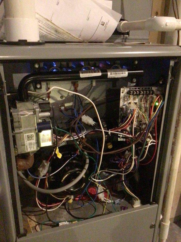 Replaced faulty door latch switch on HVAC unit that was preventing proper operation. Verified correct voltage to and from the unit after installation, confirming system is now functioning properly.