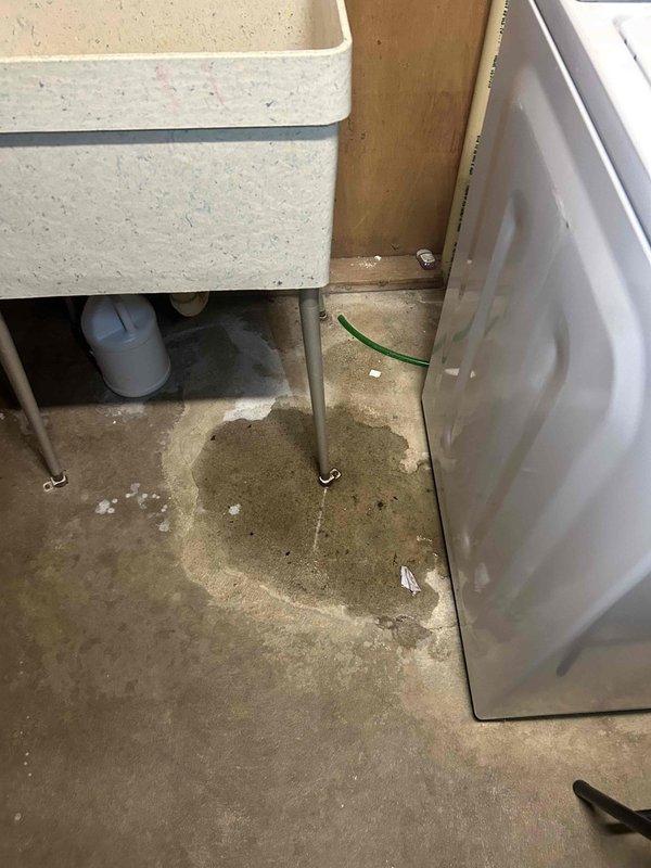 Responded to service call for reported boiler leak. Upon inspection, no active leakage was observed at the boiler; however, water staining was identified on the floor below a kitchen drain pipe. Diagnostic testing confirmed the source was a leaking PVC drain pipe connection from the kitchen sink above, not the boiler system. Recommended plumbing service to address the drain pipe issue.