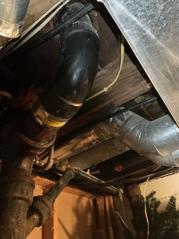 Responded to water leak service call regarding issue beneath toilet. Upon inspection, determined the toilet tank was broken and required replacement. Customer procured a new unit from Home Depot, which was then professionally installed to resolve the leak. Completed visual inspection of surrounding plumbing infrastructure in basement area to ensure proper function of the new installation.