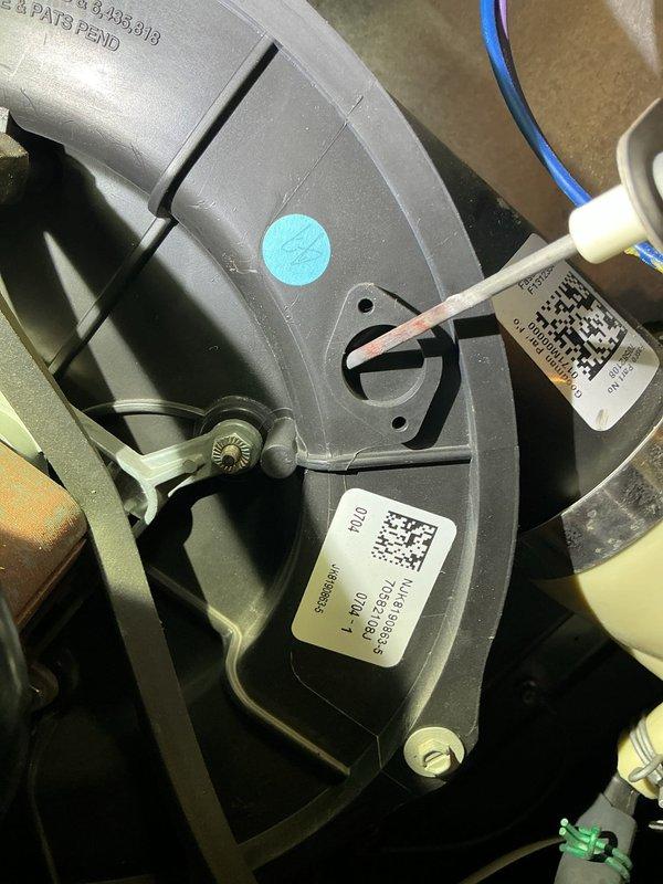 Responded to no heat complaint on 12-year-old Goodman gas furnace that was blowing cool air. Diagnostic testing revealed system tripping on flame sensor failure. Noted previous collector box leakage and visible corrosion on metal components. Performed comprehensive system check and replaced defective flame sensor to restore proper heating function.